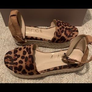 Cheetah print platforms